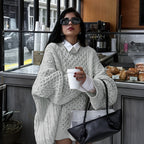 Cozy Cable Knit Oversized Sweater – Effortless Elegance