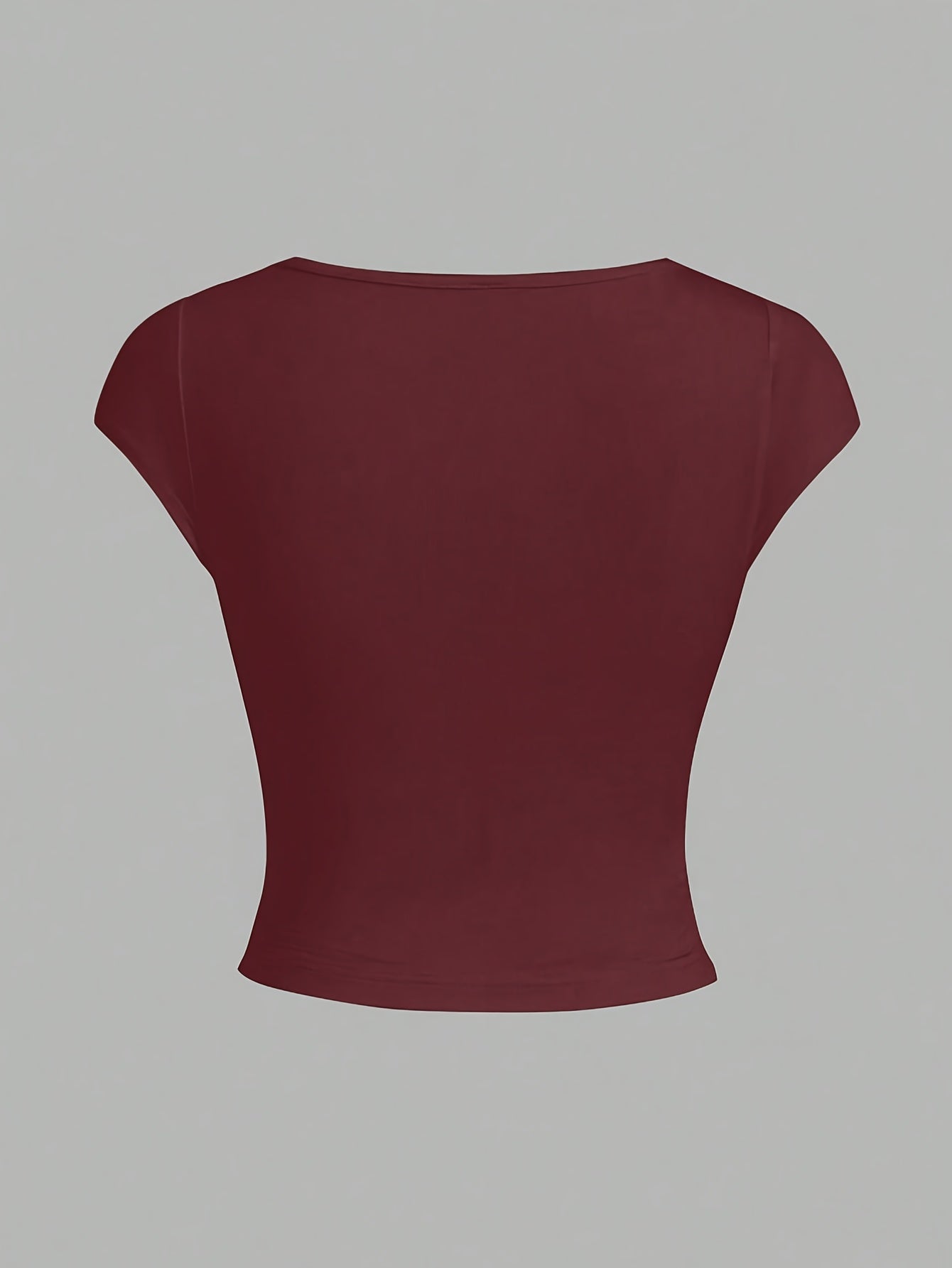 Top Curto Sexy Decote em V Profundo | Alta Elasticidade, Colete Preto Sólido Sem Mangas, Versátil para Todas as Estações, Roupa Casual e de Noite, Design Slim Fit