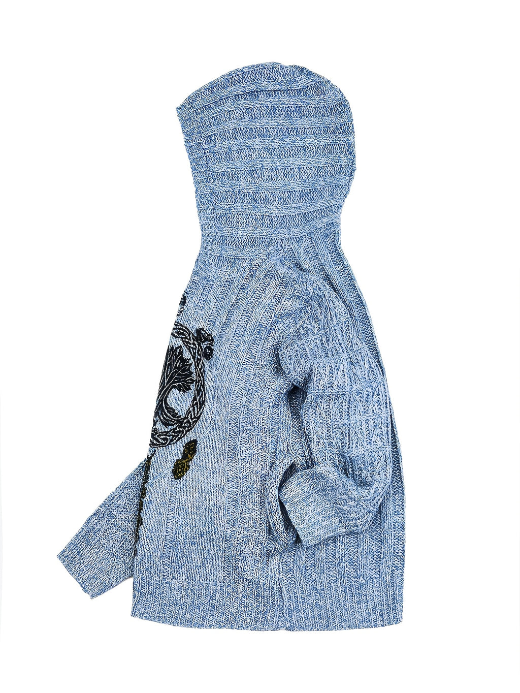 Camisola Elegante com Capuz | Árvore da Vida Bordada Suavemente à Mão, Camisola Casual, Presente Confortável para Todas as Estações