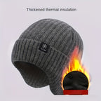 Gorro de Inverno Tricotado para Orelhas - Elástico, Respirável e Quente para Esportes, Caminhadas e Ciclismo ao Ar Livre
