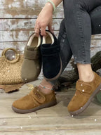 Botas de Inverno Femininas - Fecho Slip-On, Sola de Borracha Antiderrapante, Palmilha Acolchoada - Botas Quentes para Clima Frio para Uso Diário, Viagens, Presente de Halloween Para Mulheres, Botas de Inverno Femininas, Calçado de Festa, Design de Biqueira Redonda, Construção Durável, sola antiderrapante