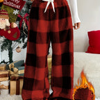 Cozy Wide-Leg Winter Pants with Elastic Waistband