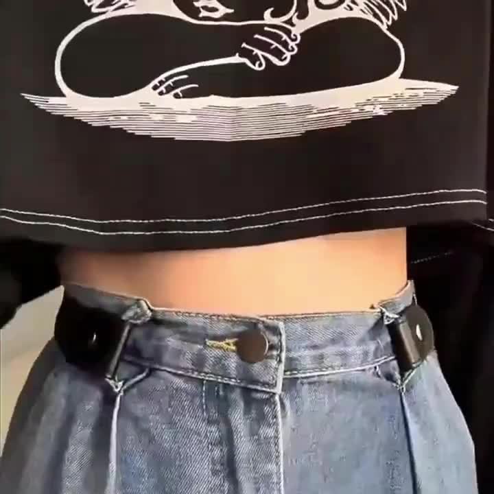 1peça Cinto Elástico Invisível Sem - Cintura Elástica, Confortável para Calças Jeans, Design Unissex, Preto, Estilo Casual, Perfeito para Vestuário Casual, Acessório para Vestuário Casual | Cinto Preto Elegante | Ajuste Confortável