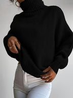 Blusa Feminina Elegante de Gola Redonda - Suéter Macio e Quente de Cor Sólida para Inverno, Lavável na Máquina, Tops Aconchegantes para Outono e Inverno, Versátil para Looks Casuais ou Sofisticados, Suéter Simples para Jeans/Vestidos/Saias