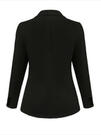 Um casaco de fato de cor sólida elegante e com estilo.