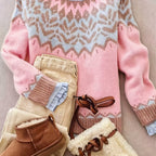 Elegant Minimalist Women's Sweater - Cozy Geometric Knit