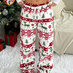 Chic Wide-Leg Festive Lounge Pants