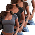 Essential Minimalist Women's Crop Tops - 4-Pack