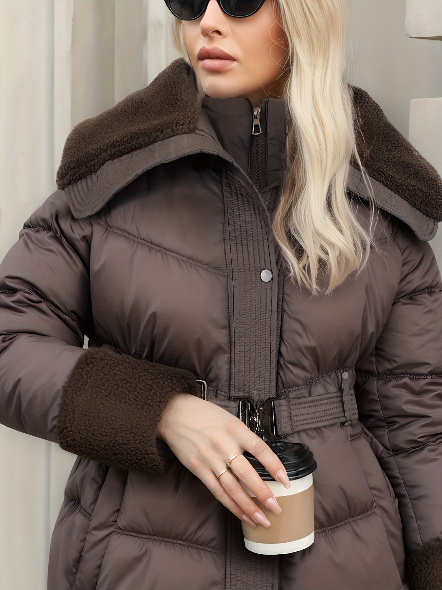 1 Peça Novo Casaco Acolchoado Feminino de Inverno, Casual e Versátil, Presente Perfeito para as Férias