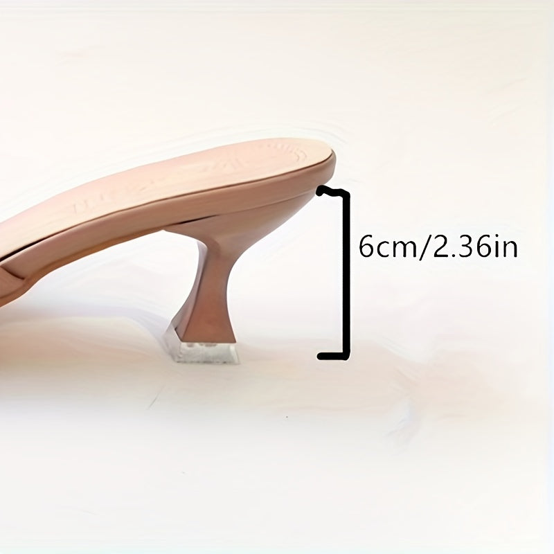 Sandálias femininas de salto alto com design plissado, sapatos modernos de bico quadrado, saltos estilosos