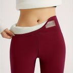 High-Waisted Plush-Lined Winter Leggings