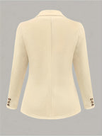 Um casaco de fato de cor sólida elegante e com estilo.