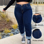 Stretchy Straight-Leg Jeans for Effortless Everyday Charm