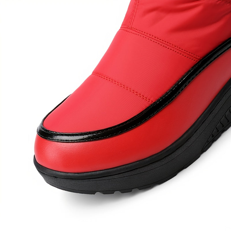 Everyday Mid-Calf Winter Boots – Fleece Lining & Non-Slip Sole