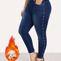 Cozy Chic Plus-Size Jeans with Wool Lining