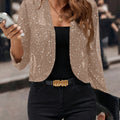 Timeless Glitter Cardigan Blazer - 3/4 Sleeve