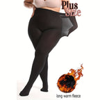 2025 Novas Meias Calças Térmicas Femininas 400 - Ultra Macias Anti-Pilling Plus Size, Forro de Fleece Quente e Longo, Alta Elasticidade para Conforto o Dia Todo, Lavagem Manual Apenas, Meias com Forro de Pelúcia, Design Elegante, Ajuste Perfeito, Textura Suave, Ideal para Clima Frio, Duráveis, Confortáveis, Uso no Escritório