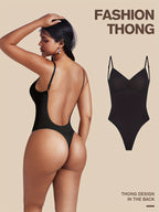 1 Peça Body Feminino Sem Costas com Controle de Barriga - Modelador Invisível e Sem Costura para Vestidos Internos & Casamento TE211