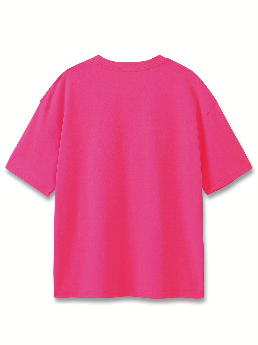 Camiseta Casual Feminina Plus Size Manga Curta Gola Redonda - Estampa de Bruxa e Celestial com Slogan "Wicked Changed for Good", Tecido Elástico Médio, Lavável em Máquina, Moda Verão, Vestuário Descontraído