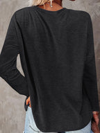 SHIMIDA Camiseta de Manga Longa com Estampa Elegante de Girassol - Blusa de Girassol e Folhas, Gola Redonda para Todas as Estações, Lavável na Máquina, Uso Casual e Sofisticado, Camisa Não Floral para Looks o Ano Todo (Compatível com prova virtual)