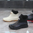 Botas de Neve Femininas da Moda, Botas Curtas Desportivas, Botas de Chuva Unisexo para Exterior com Forro de Lã e Aquecimento Antiderrapante Espesso para Caminhadas e Viagens de Inverno, Presente de Natal Perfeito