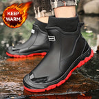Botas de Neve Femininas da Moda, Botas Curtas Desportivas, Botas de Chuva Unisexo para Exterior com Forro de Lã e Aquecimento Antiderrapante Espesso para Caminhadas e Viagens de Inverno, Presente de Natal Perfeito