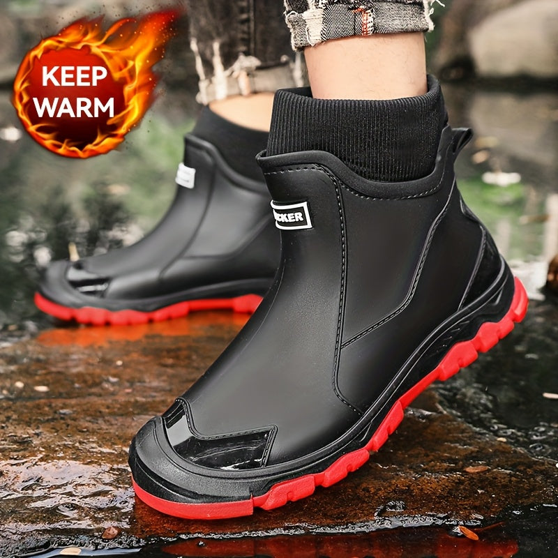 Botas de Neve Femininas da Moda, Botas Curtas Desportivas, Botas de Chuva Unisexo para Exterior com Forro de Lã e Aquecimento Antiderrapante Espesso para Caminhadas e Viagens de Inverno, Presente de Natal Perfeito