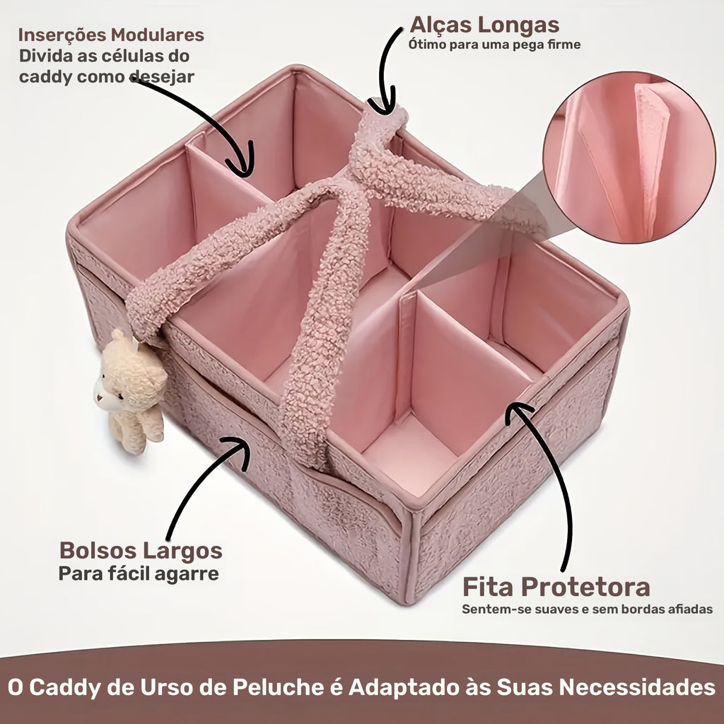 Organizador de Fraldas para Mudo, Cesto de Armazenamento para Fraldas e Lenços Umedecidos, Presente para Chá de Bebê, Organizador de Carro, Organizador de Fraldas, Armazenamento Portátil de Fraldas