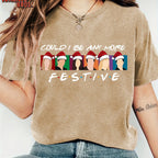 Festive Cartoon Christmas Women's T-Shirt