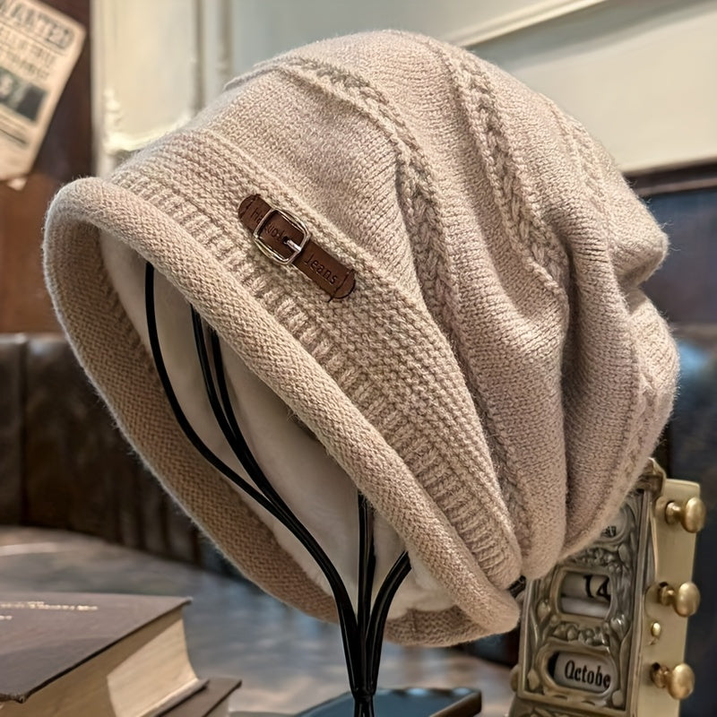 Gorro Quente - Gorro de Inverno Leve com Fecho de Fivela Ajustável, Gorro Macio e Elástico para Homens e Mulheres, Atividades ao Ar Livre, Natal, Halloween, Ano Novo - (Lavável à Mão) - Presente Ideal para o Dia da Mãe/Pai, Festivais, Festas