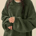 Elegant Long Sleeve Round Neck Sweater - Autumn/Winter Essential