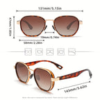 KINGSEVEN Design de Armação Redonda para Negócios, Adequada para Tendências de Moda Feminina, Armação Decorativa em Liga, Ideal para Uso Diário, Fotografia, Festas e Acessórios, Presente Exclusivo de Moda