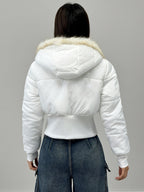 Casaco de Inverno Elegante para Mulher - Casaco de Manga Comprida com Fecho de Zíper Frontal, Tecido Sem Elasticidade, Roupa Exterior Chique para Eventos Diários e Formais - Casaco de Clima Frio de Fácil Cuidado para Mulheres