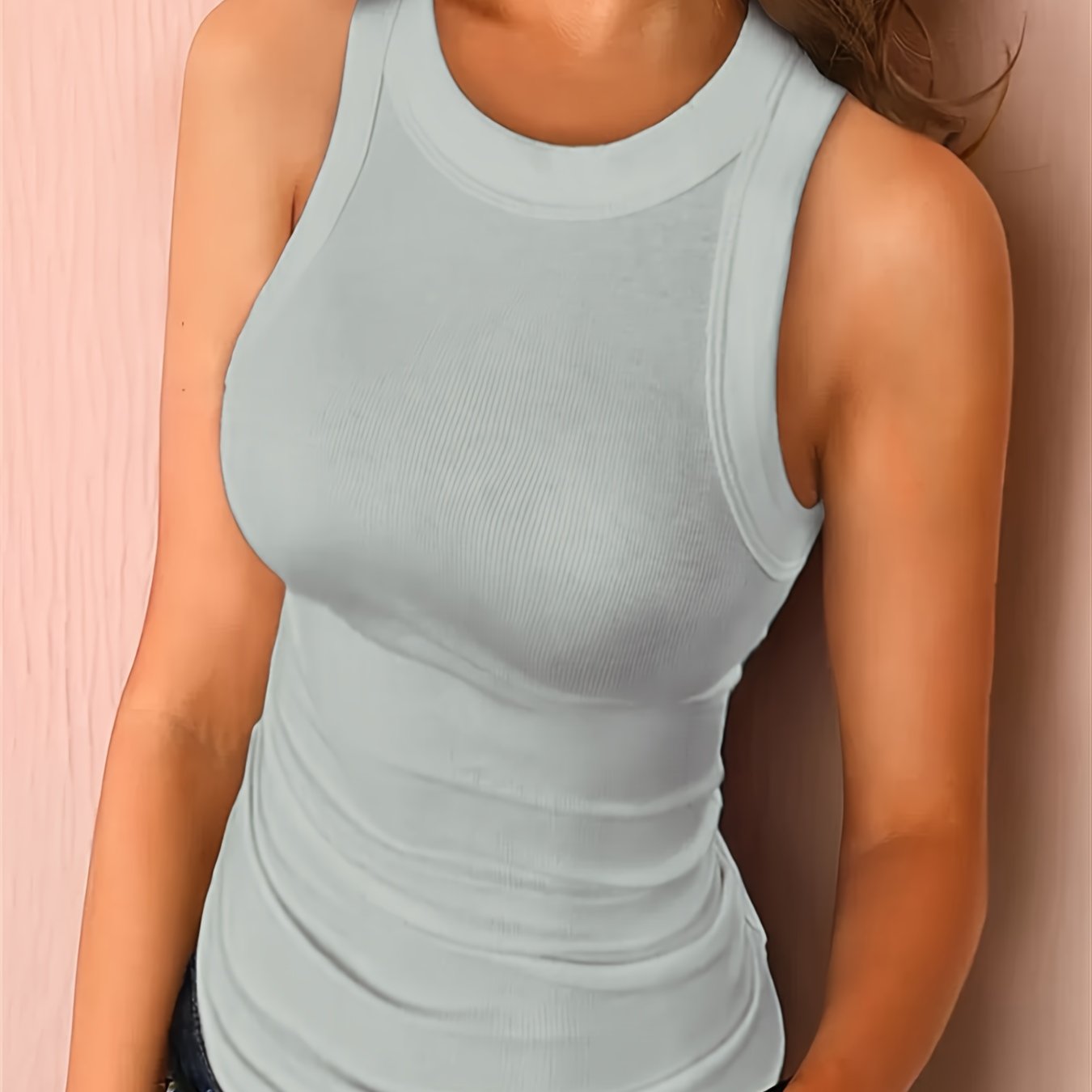 Sleek Women's Sleeveless Slim Tank Top