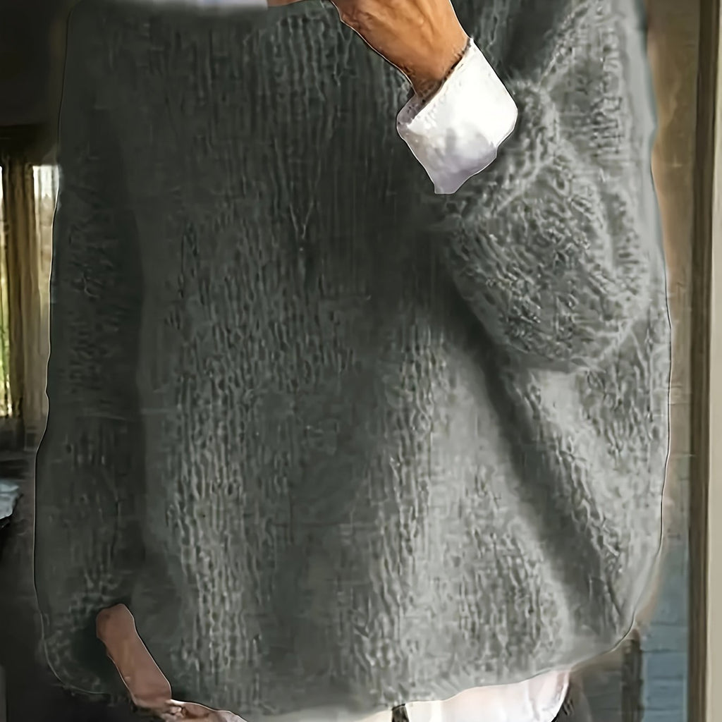 Elegant Off-Shoulder Winter Sweater for Women