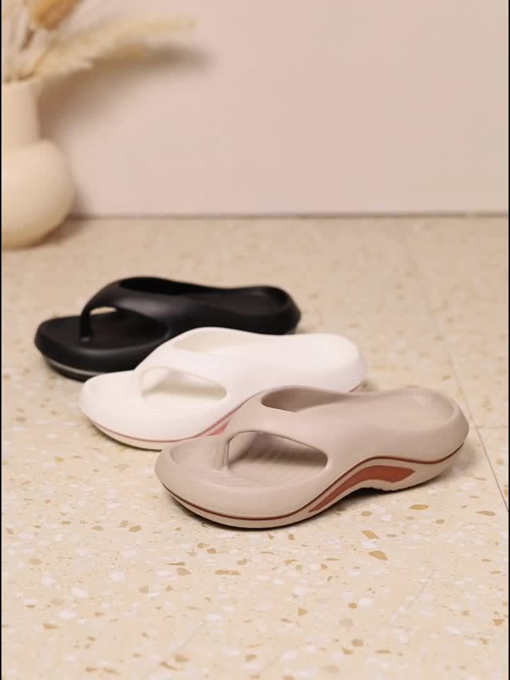 Sandálias de Plataforma Slip-On para Mulher - Sapatos de Praia Acolchoados em EVA com Suporte de Arco, Sola Antiderrapante - Chinelos para Interior/Exterior para Mulheres em Todas as Estações, - Calçado Leve e Fácil de Limpar para Casa, Viagem, Trabalho, Férias - Palmilha Acolchoada para Conforto Durante Todo o Dia