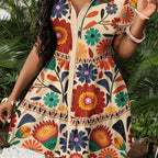 Chic Summer Bohemian Floral Dress