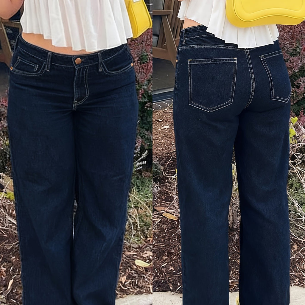 Wide Leg Jeans: The Effortless Curve Enhancer