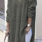 Chic V-Neck Long Sleeve Plus Size Sweater