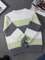 Tamanho Grande - Tamanho Grande, Suéter de Tamanho Grande para Mulheres - Bege/Elegante/Cinza/Branco/Preto/Castanho - Suéter de Manga Longa Não Elástico para Outono/Inverno - Escritório, Festa, Vestuário Diário - Tops Amigáveis para Corpos Curvos, Roupa de Inverno, Ajuste Relaxed, Material Aconchegante, Suéter de Malha Elegante, Amantes da Moda