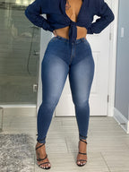 High-Waist Stretch Plus Size Jeans – Everyday Comfort & Confidence