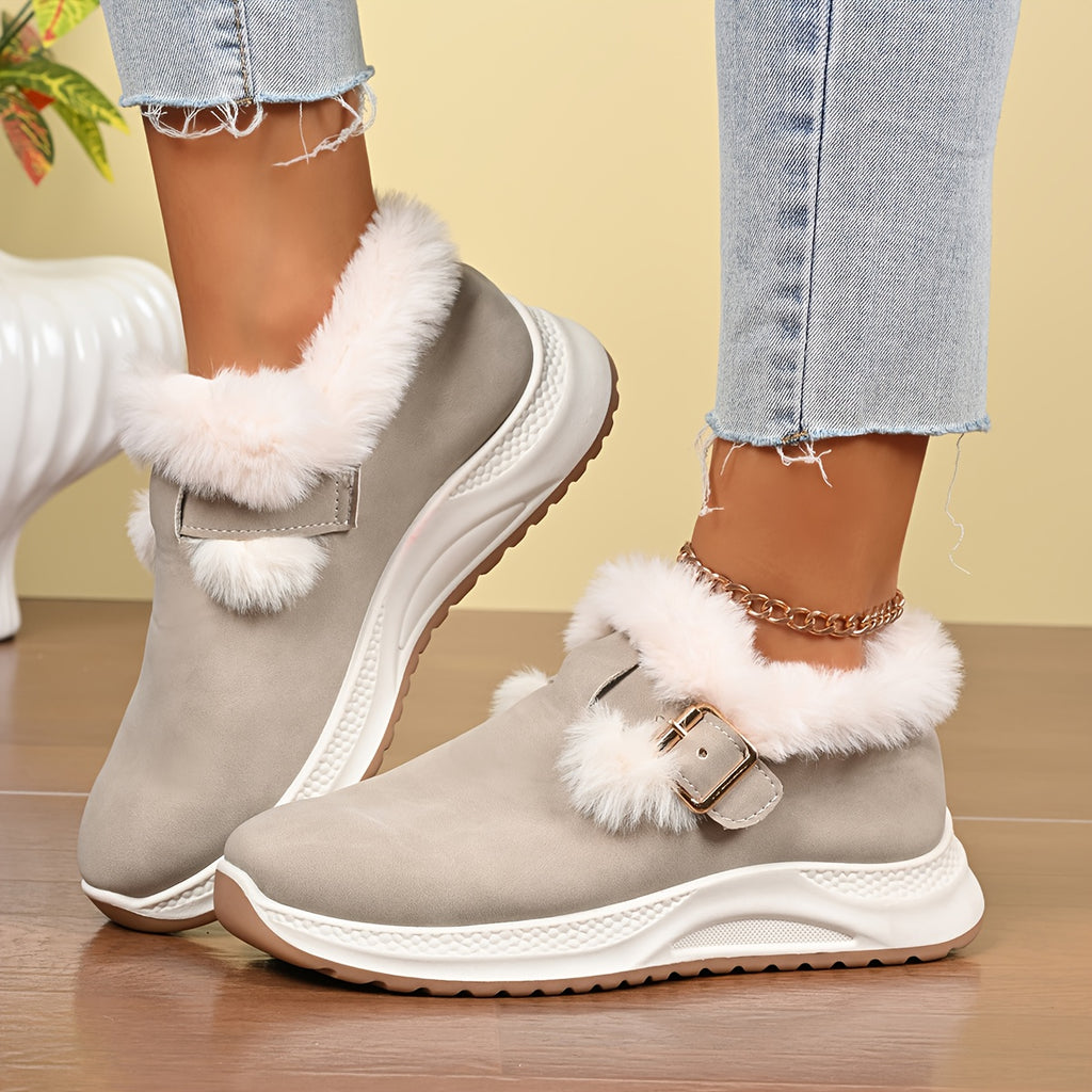Botas de Neve de Inverno para Mulheres - Aconchegantes e Quentes com Bico Redondo, Sola Macia e PVC, Tamanhos Grandes (Larguras Amplas Disponíveis) para Gelo, Neve e Lama - Botas Casuais e Elegantes para Presentes de Natal, Atividades ao Ar Livre - Adequadas para xxx