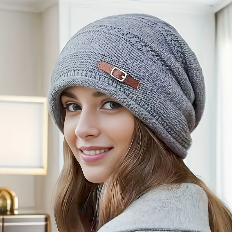 Gorro Quente - Gorro de Inverno Leve com Fecho de Fivela Ajustável, Gorro Macio e Elástico para Homens e Mulheres, Atividades ao Ar Livre, Natal, Halloween, Ano Novo - (Lavável à Mão) - Presente Ideal para o Dia da Mãe/Pai, Festivais, Festas