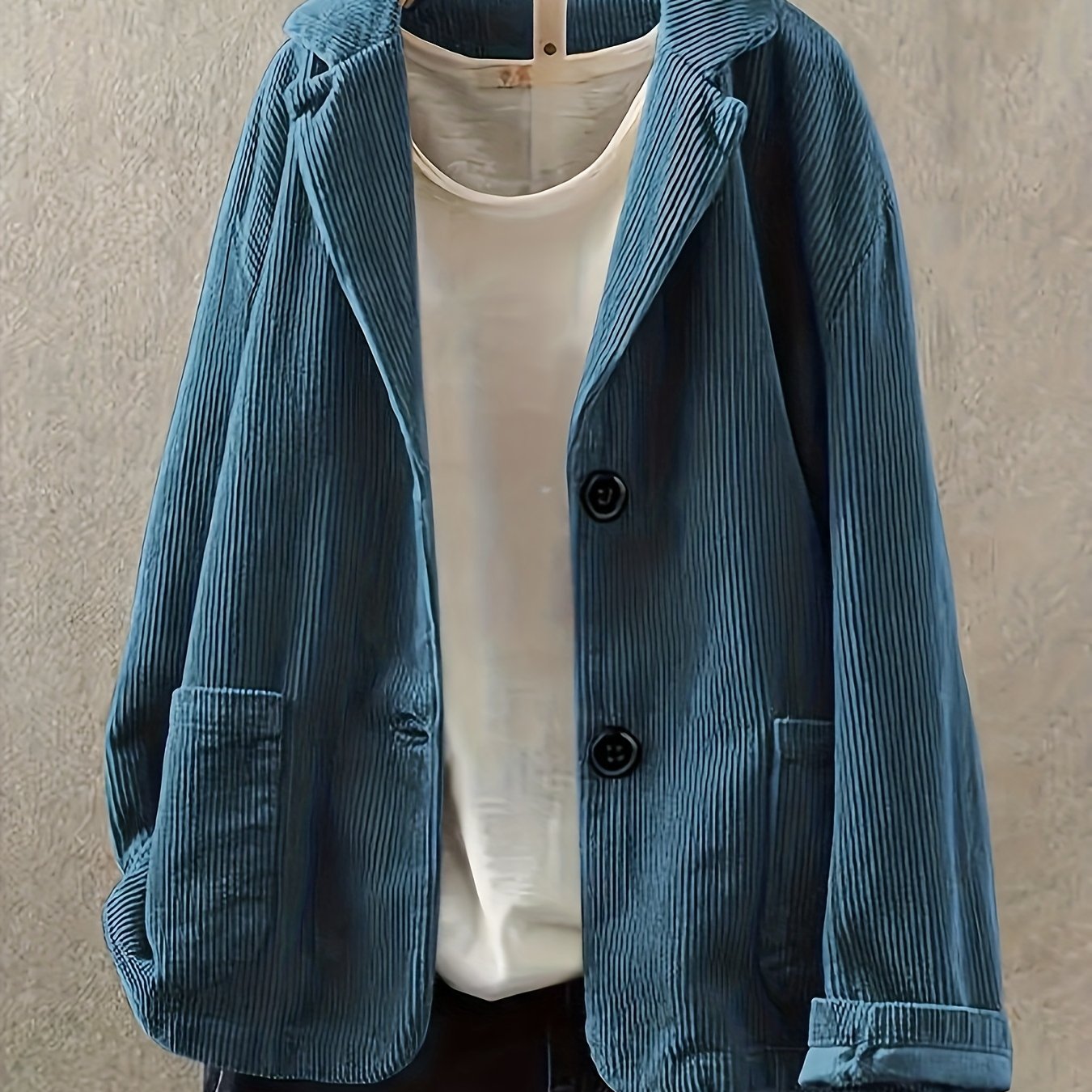 Effortless Allure: Plus Size Long Sleeve Blazer