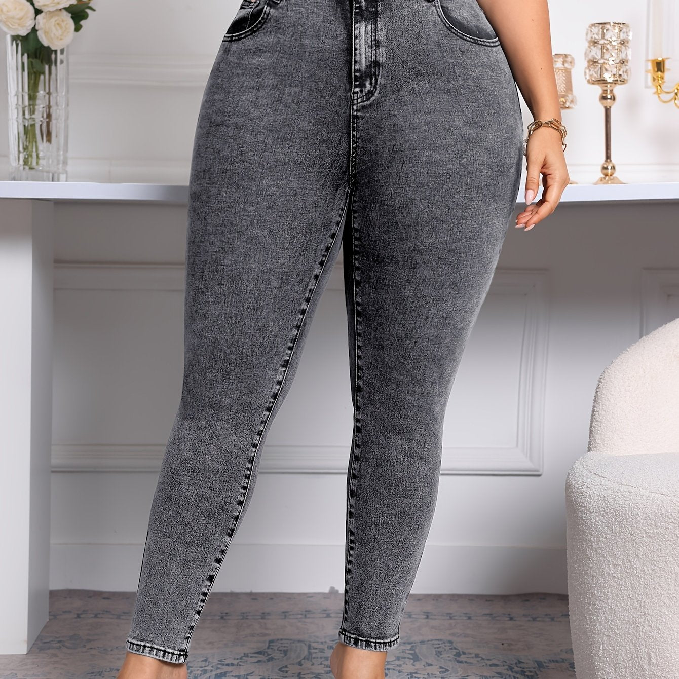 Stretchy Oversized Women's Jeans - Ultimate Comfort