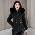Elegant Winter Hooded Down Jacket for Women