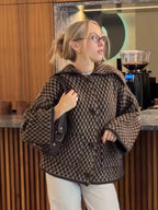 2025 New Autumn Brown Long Sleeve Knitted Cardigans Women Elegant Lapel Single Breasted Loose Sweater Coat Knitwear Korean Style