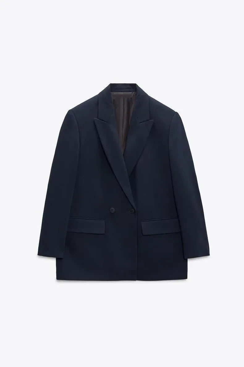 Elegant Minimalist Double Breasted Blazer