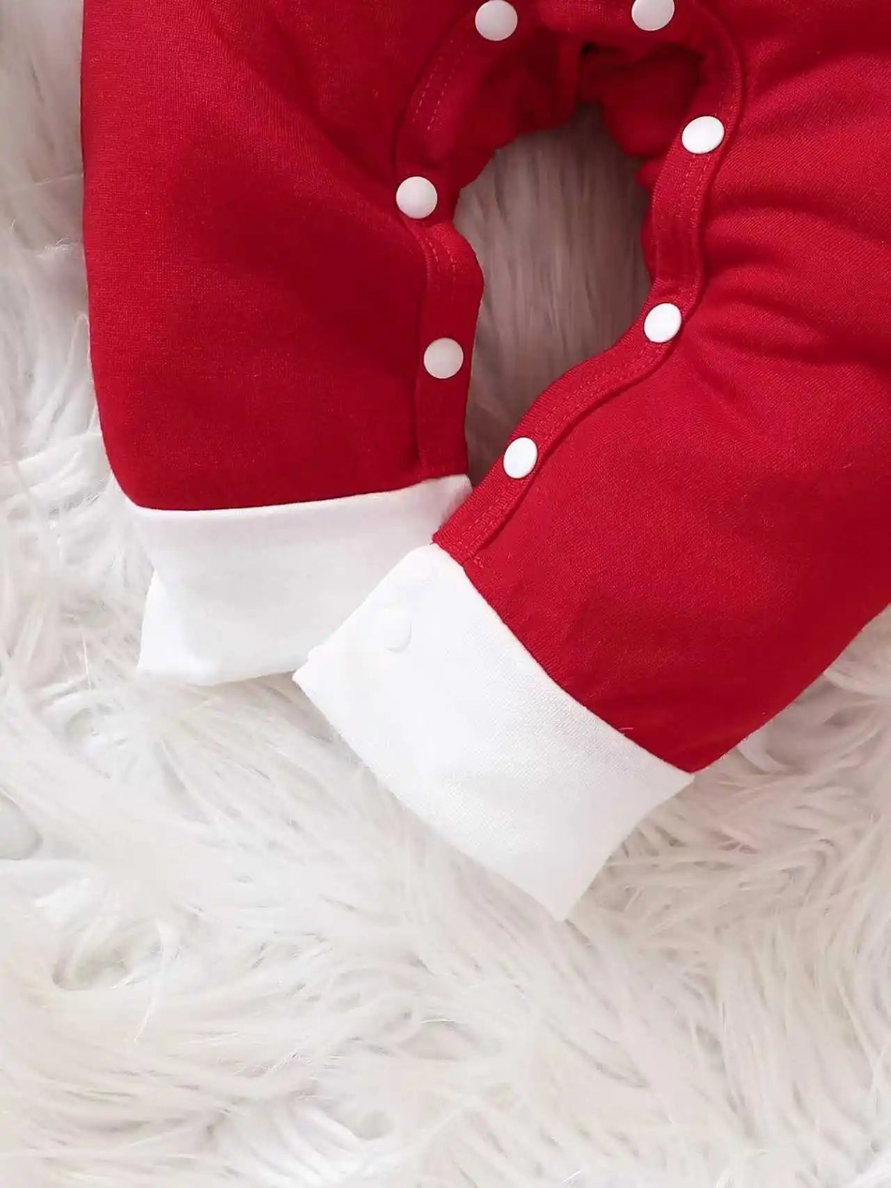 Christmas Limited Edition round Neck Romper Suit with Hat for Newborn Baby Spring Autumn Wear