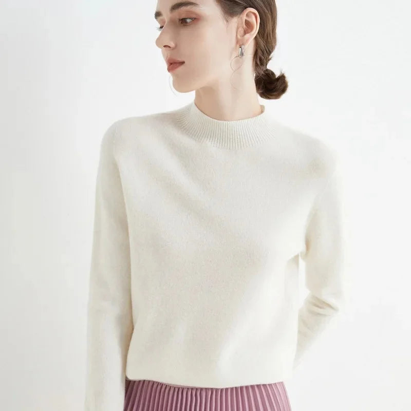 Elegant Women's Woolen Sweater - Warmth & Style